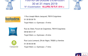 Tournoi de Doubles d'Elancourt 2019