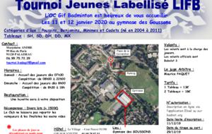Tournoi Jeunes Labellisé LIFB - GIF