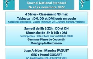 SKYBAD - 14ème Tournoi de doubles de Montigny le Bretonneux