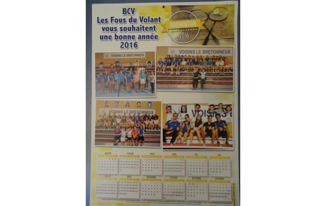 Calendrier 2016 BCV
