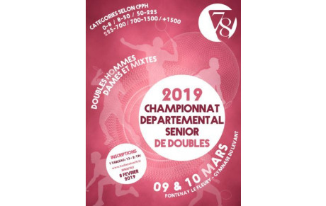 Palmarès Championnat Départemental Seniors Double